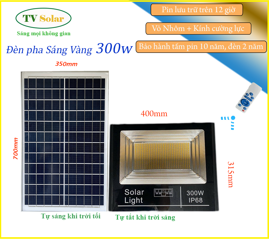 ĐÈN PHA SÁNG VÀNG 300W